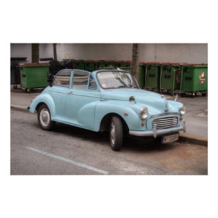 Morris Minor Convertible Tourer Perfect Poster