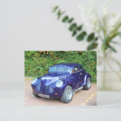 Morris Minor Hot Rod Briefkaart (Staand voorkant)