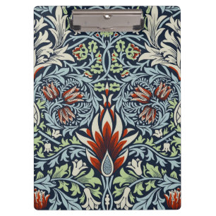 Morris Navy Blue Slangenhoofd Bloem Behang Klembord