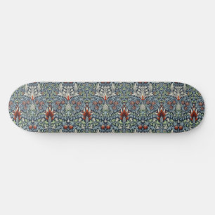 Morris Navy Blue Slangenkop Bloem Behang Skateboard