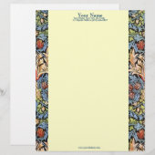 Morris Patterned Letterhead Briefhoofd Ontwerp (Voorkant / Achterkant)