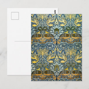 Morris -  Pauw & Dragon Bloempatroon Briefkaart