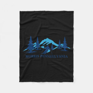 Morris pennsylvania skioord skiën skiër fleece deken