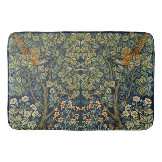 Morris  Pheasant eekhoorn & Bloempatroon Badmat (Voorkant)