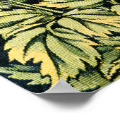 Morris Pheasant eekhoorn & Bloempatroon Poster (Hoek)