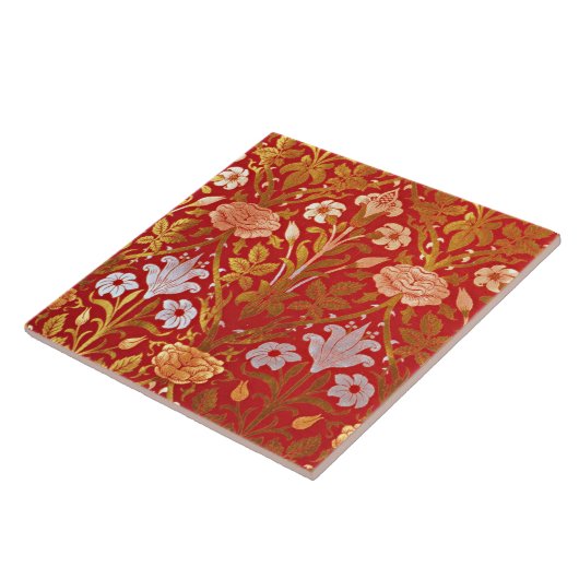 Morris - Roos en Lily Tegeltje (Zijkant)