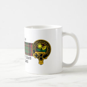Morris Scottish Crest en Tartan mok