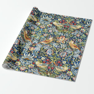Morris - Strawberry Thief Bird & Floral Pattern Cadeaupapier