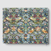 Morris - Strawberry Thief Bird & Floral Pattern Gastenboek (Achterkant)