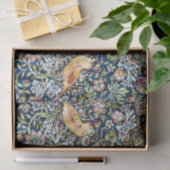 Morris - Strawberry Thief Bird & Floral Pattern Tissuepapier (Geschenk)