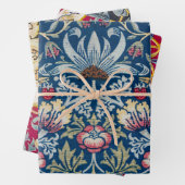 Morris Strawberry Thief Birds & Flower Pattern Inpakpapier Vel (In situ)