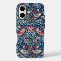 Morris Strawberry Thief Classic Indigo Blau Fijn