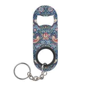 Morris Strawberry Thief Classic Indigo Blauw Fijn Mini Flessenopener