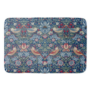 Morris Strawberry Thief Classic Indigo Blue Fijn Badmat
