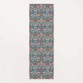 Morris Strawberry Thief Floral Pattern Blue Green Yogamat (Voorkant)