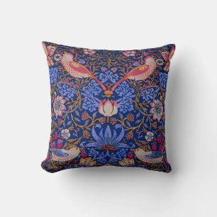 Morris Strawberry Thief Lavendel Paarse Roze Kunst Kussen