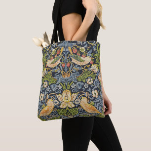 Morris Strawberry Thief Navy Blau Vintage Fijne Ku Draagtas