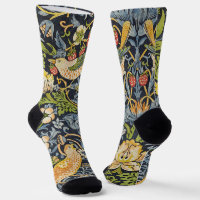 Morris Strawberry Thief Navy Blau Vintage Fijne Ku
