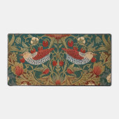 Morris Strawberry Thief Vert sarcelle Rouge Art fl (Recto)