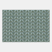 Morris Symmetrical Floral Pattern Inpakpapier Vel (Voorkant)