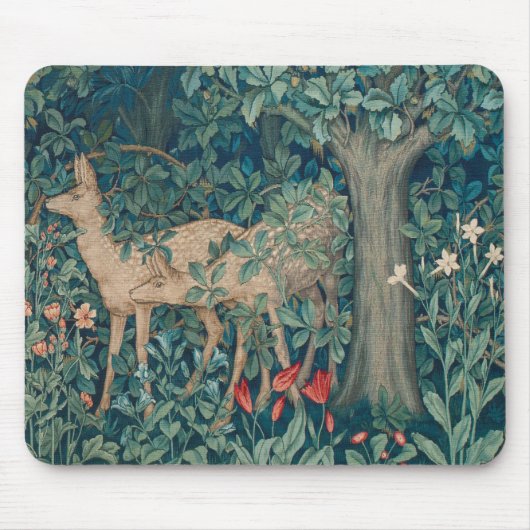 Morris Tapestry Forest Pair of Deer Muismat (Voorkant)