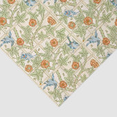 Morris' Trellis 1862  Flower & Bird Pattern Tissuepapier (Detail)