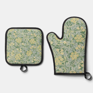 Morris Vine & Jasmine Garden Flower Classic Ovenwant & Pannenlap Set
