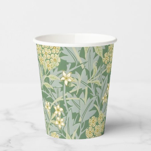 Morris Vine & Jasmine Garden Flower Classic Papieren Bekers (Links)