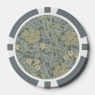 Morris Vine & Jasmine Garden Flower Classic Poker Chips