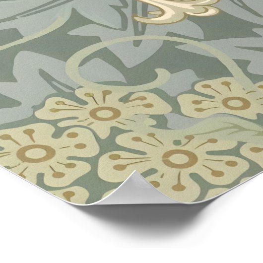 Morris Vine & Jasmine Garden Flower Classic Poster (Hoek)