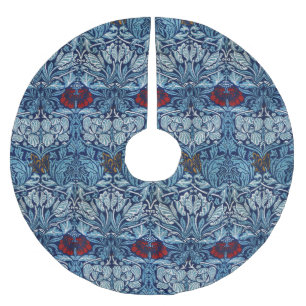 Morris Vintage 1890 Tulpen & Rozenpatroon Blauw Kerstboom Rok