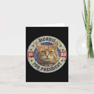 Morris voor President 1988 Kattenlover Kaart