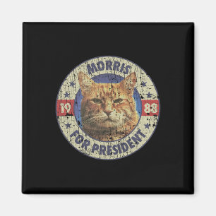 Morris voor President 1988 Kattenlover Magneet