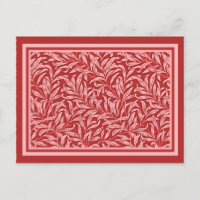 Morris - Willow Bough in deep mauve Briefkaart