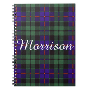 Morrison clan Pset Scottish tartan Notitieboek