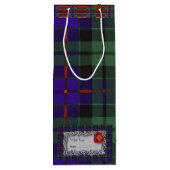 Morrison clan Pset Scottish tartan Wijn Cadeautas (Achterkant)