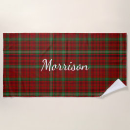 Morrison Clan Tartan Pset Beach Towel Strandlaken