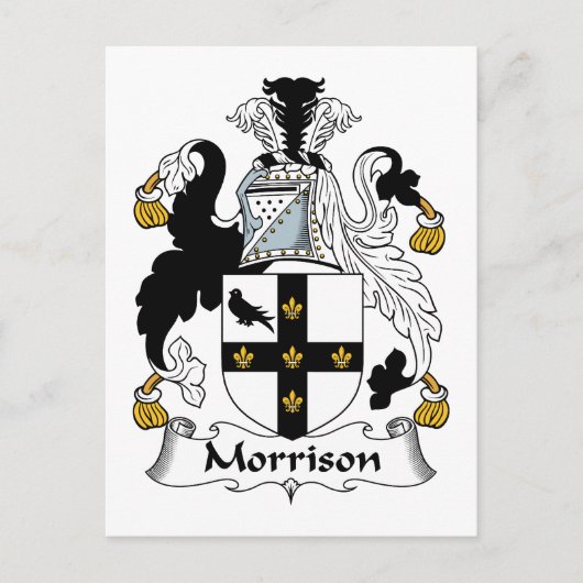 Morrison Family Crest Briefkaart (Voorkant)