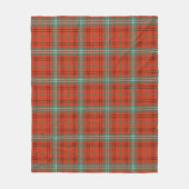 Morrison Red Ancient Pset Fleece Deken (Voorkant)
