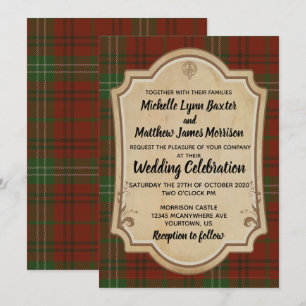 Morrison Tartan Faire-part de mariage an
