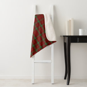 Morrison Tartan Plaid Sherpa Fleece Blanket Deken
