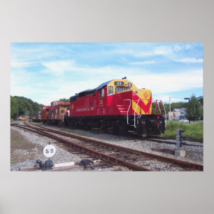 Morristown en Erie Railroad Engine # 22 Poster