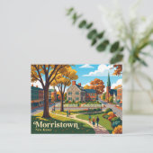 Morristown New Jersey Briefkaart (Staand voorkant)