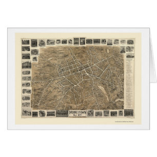 Morristown, NJ Panoramic Map - 1899