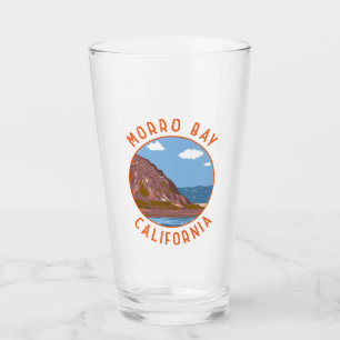 Morro Bay California Retro Noodlijdende Cirkel Glas