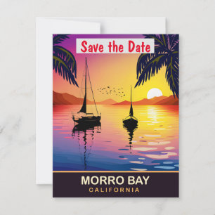 Morro Bay, Californie, Carte postale de voyage,