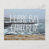Morro Bay Californië Oceaan Golven Fotografie Briefkaart (Voorkant)