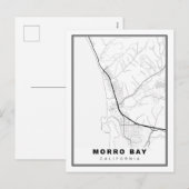 Morro Bay-kaart Feestdagenkaart (Voorkant / Achterkant)