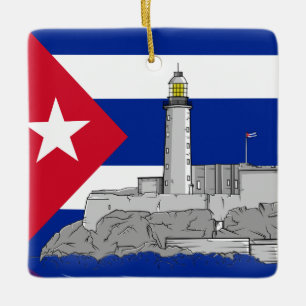 Morro Castle in Havana Keramisch Ornament