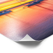 Morro Rock At Dusk Photo Print (Coin)